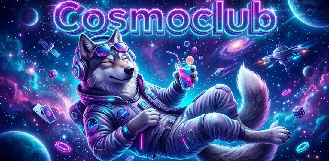 Банер з вітальним бонусом Cosmobet для нових гравців